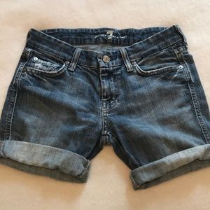 7 for all man kind jean shorts